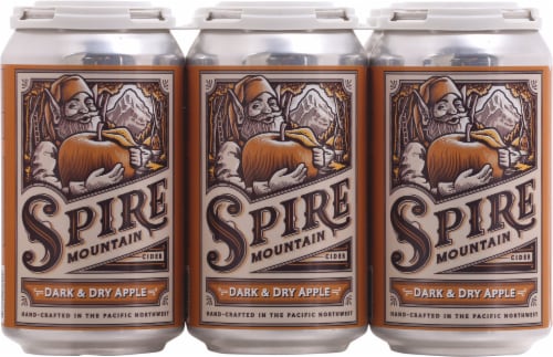 Spire Mountain Hard Dark & Dry Cider Perspective: back