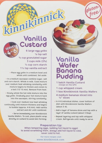 Kinnikinnick Gluten Free Vanilla Wafers Perspective: back