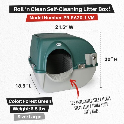 Omega Paw VMRA20 1 PR Premium Roll N Clean Self Cleaning Litter Box LG Green 1 Piece King Soopers