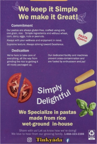 Tinkyada® Brown Rice Penne Pasta Perspective: back