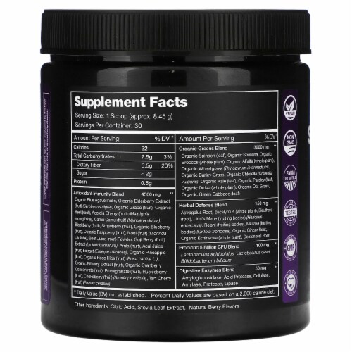 NutraChamps Super Greens Natural Berry 8.94 oz 253.5 g 8.94 oz Mariano s