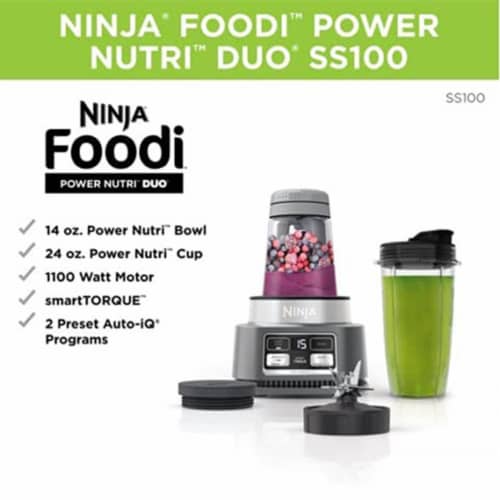 Ninja Foodi SS100 Stainless Steel Smoothie Bowl Maker and Nutrient