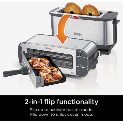 Ninja® ST101 2-in-1 Flip Toaster Perspective: back