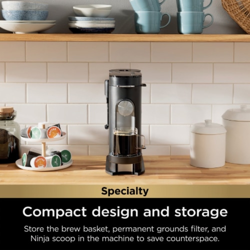 Ninja Single-Serve Pods & Grounds Coffee Maker Perspective: back