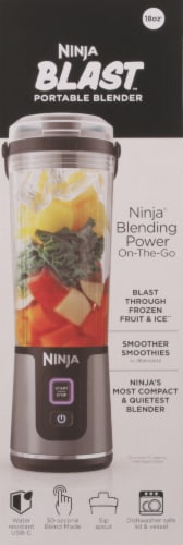 Ninja® Blast™ Portable Blender – Black Perspective: back