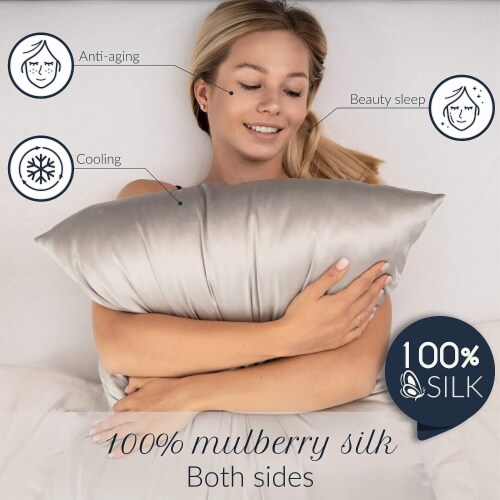 Double sided silk pillowcase online