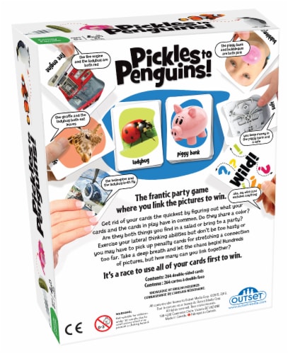 Pickles to Penguins Family Party Board Game Perspective: back