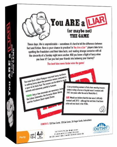 You Are A Liar (Or Maybe Not) The Game Party Game Perspective: back
