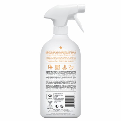 Attitude Citrus Zest Bathroom Cleaner Perspective: back