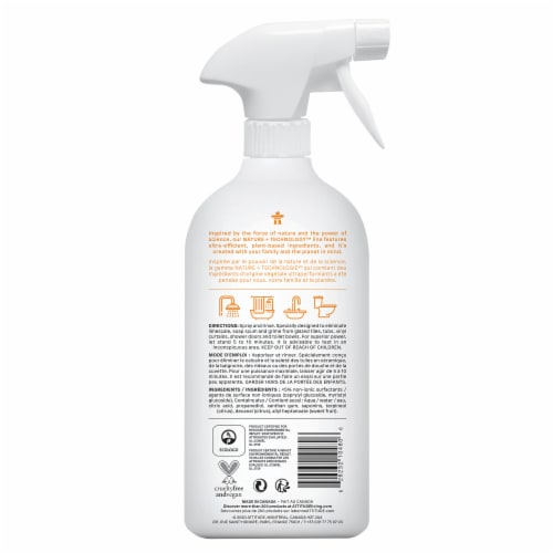 Attitude Citrus Zest Bathroom Cleaner Perspective: back