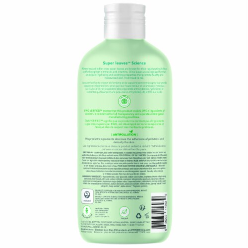 Attitude® Super Leaves™ Olive Leaves Bubble Wash Perspective: back