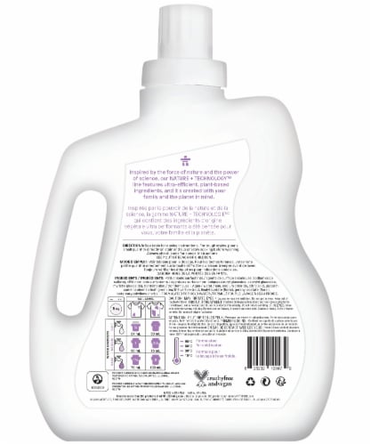 Attitude® Nature + Technology™ Lavender Laundry Detergent Perspective: back