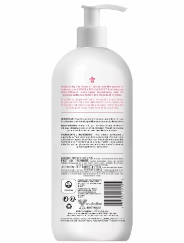 Attitude® Nature + Technology™ Unscented Baby Bottle & Dishwashing Liquid Perspective: back