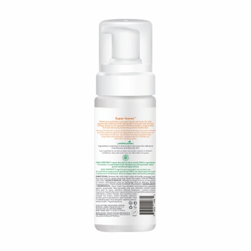 Attitude® Super Leaves™ Orange Micellar Foaming Facial Cleanser Perspective: back