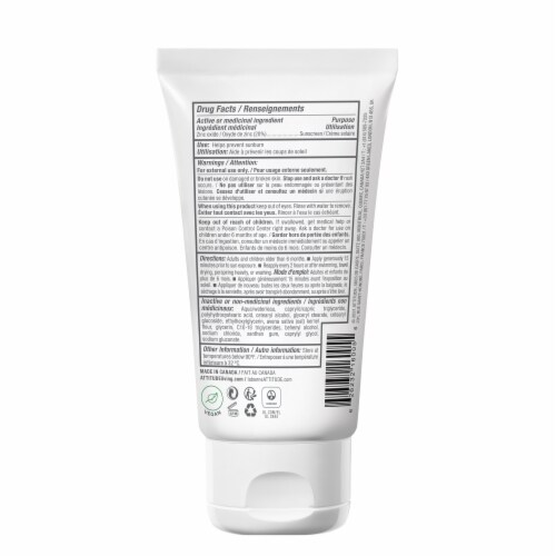 Attitude Sensitive™ Natural Oatmeal Mineral Sunscreen SPF 30 Perspective: back