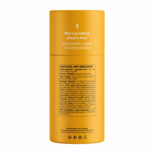 Attitude Natural Care Tropical Mineral Sunscreen Stick SPF 30 Perspective: back