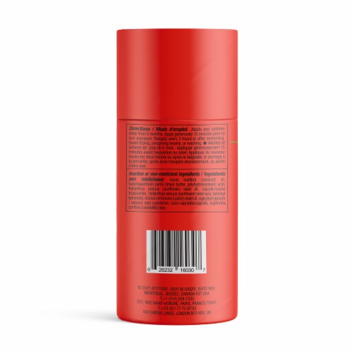 Attitude™ Sunscreen Stick SPF 30 Unscented Perspective: back