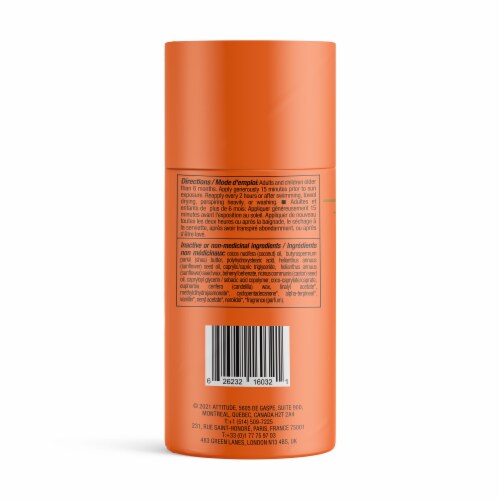 Attitude Natural Care Orange Blossom Mineral Sunscreen Stick SPF 30 Perspective: back