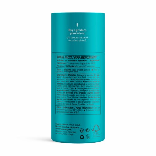 Attitude Natural Care Unscented Kids Mineral Sunscreen Stick SPF 30 Perspective: back
