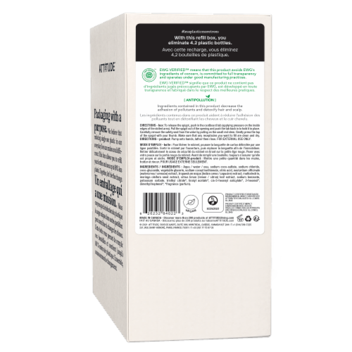 Attitude® Super Leaves™ Lemon Leaves Hand Soap Refill Perspective: back