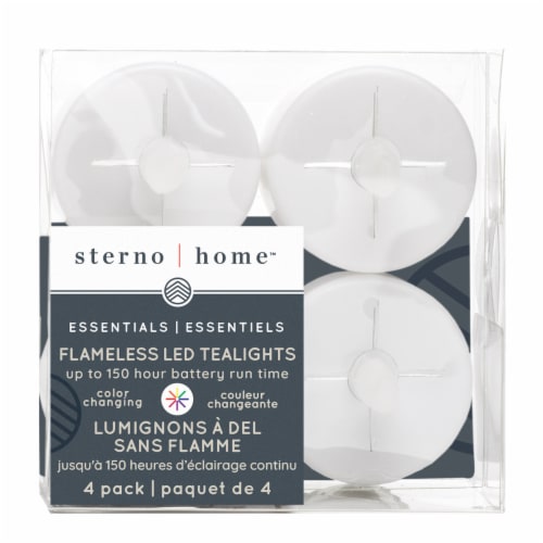 Inglow LED Color Changing Tea Lights - White Perspective: back