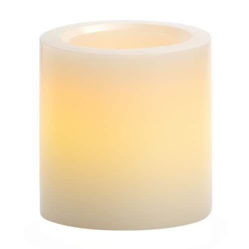 Sterno Home Smooth Pillar Candle - Cream Perspective: back