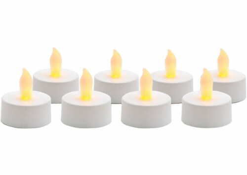 Night Splendor™ Flameless LED Tea Lights - White Perspective: back