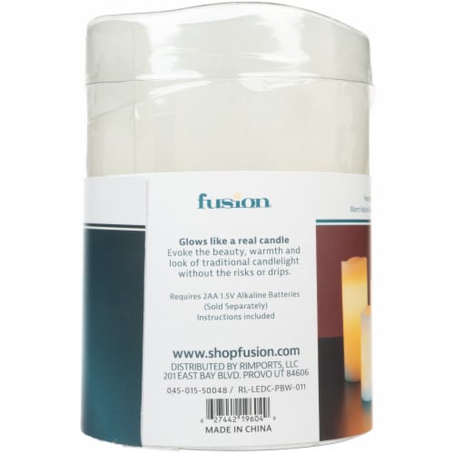 Sterno Home LED Wax Candle - White Perspective: back