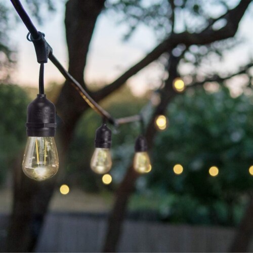Sterno Home Vintage Style Waterproof Outdoor LED String Lights Black 48 Feet 1 Fry s Food Stores