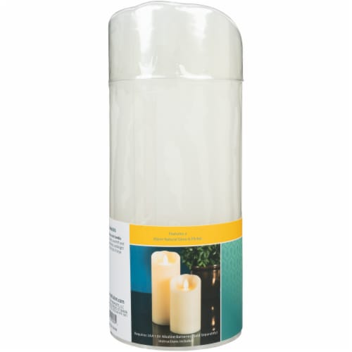 Sterno Home™ iFlicker Pillar Flameless Candle - White Perspective: back