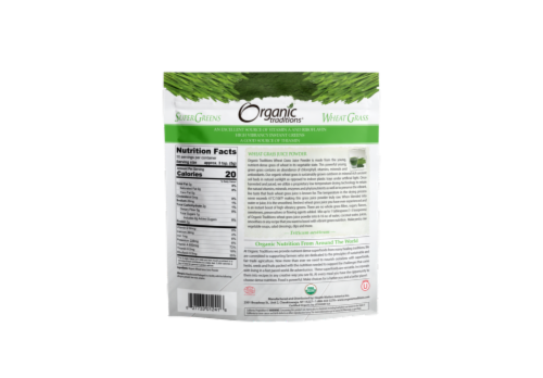 Organic Traditions® Wheat Grass Juice Powder Perspective: back
