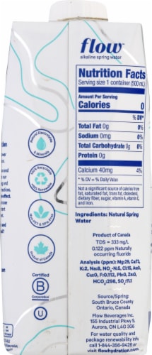 Flow™ Alkaline Spring Water Perspective: back
