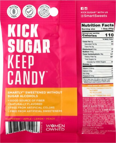 Smart Sweets™ Fruity Gummy Bears Perspective: back
