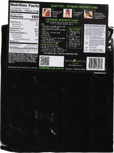 Marcangelo® Fresh Chicken Chili Lime Skewers Perspective: back