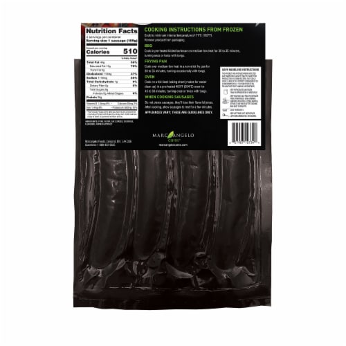 Marcangelo® Sweet Italian Pork Jumbo Sausages Perspective: back