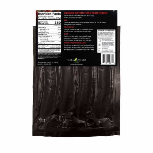 Marcangelo® Bacon Wrapped Italian Pork Sausage Spicy Italian Perspective: back