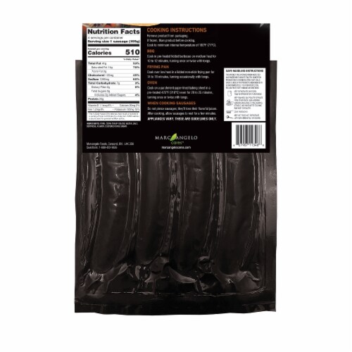Marc Angelo® Bratwurst Pork Jumbo Sausages Perspective: back