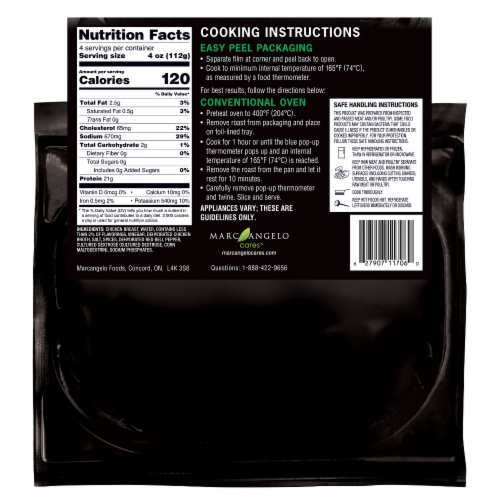 Marcangelo Original Chicken Breast Roast Perspective: back