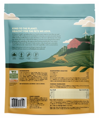 Freshpet® Nature's Grain Free Chicken Roasted Meals Wet Dog Food Perspective: back