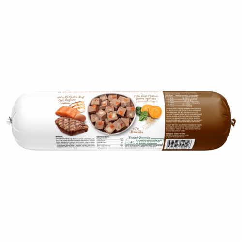 Freshpet Slice & Serve Roll Multi-Protein Recipe with Sweet Potatoes & Garden Vegetables Dog Food Perspective: back