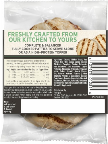 Freshpet® Homestyle Creations Natural Chicken Patties Perspective: back