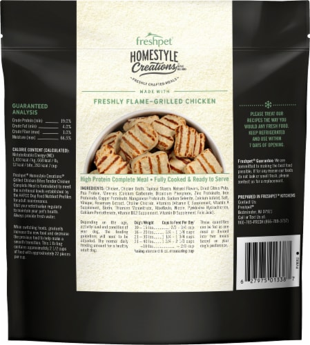 Freshpet® Homestyle Creations® Grilled Chicken Bites Perspective: back