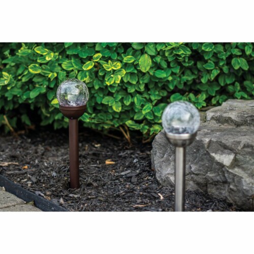 Crackle ball solar clearance stake light