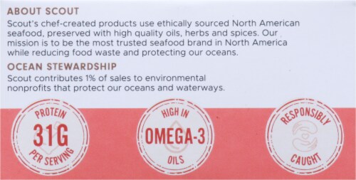 Scout Skinless & Boneless Wild Pink Salmon Perspective: back