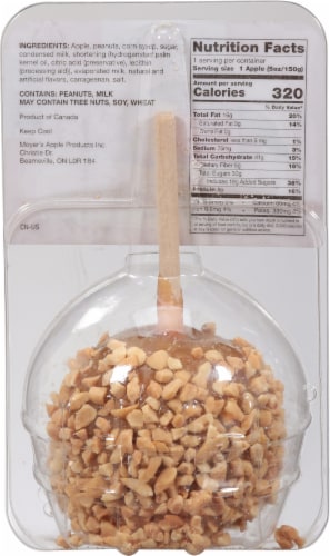 Moyers Farm Caramel Apple with Peanuts Perspective: back
