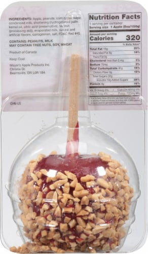 Moyers Farm Cherry Candy Apple With Peanuts Perspective: back