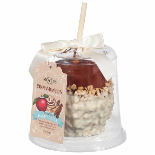 Moyers Farm Cinnamon Bun Gourmet Chocolate Caramel Apple Perspective: back