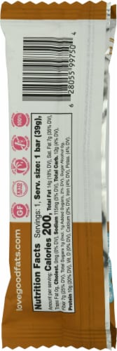 Love Good Fats Peanut Butter Chocolate Keto Protein Energy Bars Perspective: back