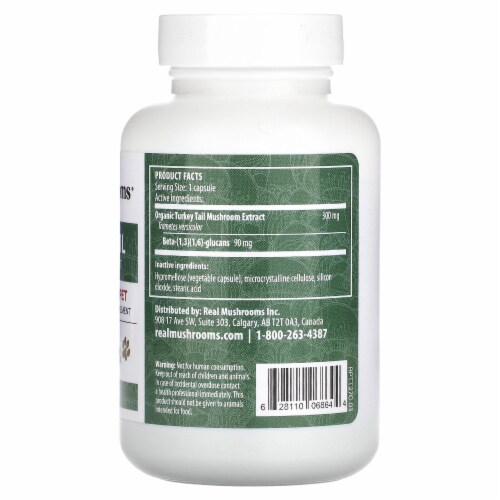 Real Mushrooms Turkey Tail Support for Your Pet 90 Capsules 90 Count Harris Teeter