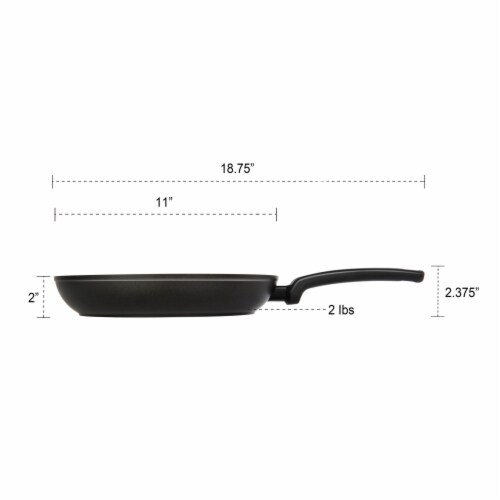 Fry Pan And Skillet, Non-Stick Aluminium Cookware With Bakelite Handle, 11  (28Cm) Perspective: back
